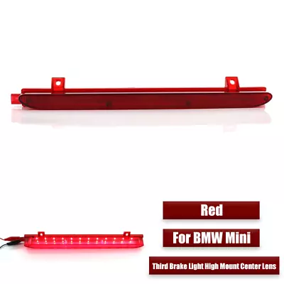 Red Car Third Brake Light High Mount Center Lens For Mini Cooper R56 R60 • $68.50