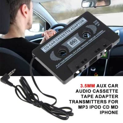 £3.71 • Buy Car Cassette Audio Tape Adapter AUX Converter 3.5mm For Mobile Phone Ipod MP3 CD