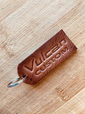 Handmade Leather Key Ring - Kawasaki Vulcan Custom • £6