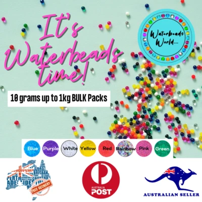 $2.75 • Buy Water Beads, Orbeez, Water Crystals, Water Pearls, Decoration- 10grams- 1kg BULK