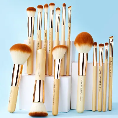 $24.61 • Buy Jessup Makeup Brushes Set 15Pcs Powder Foundation Eyeshadow Blush Make Up Brush 