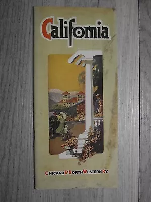 $9.99 • Buy Vintage 1924 Chicago & North Western Ry Railroad California Brochure  Train