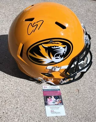 CODY SCHRADER Missouri Tigers SIGNED Full Size Helmet JSA COA MIZZOU YELLOW • $699.99