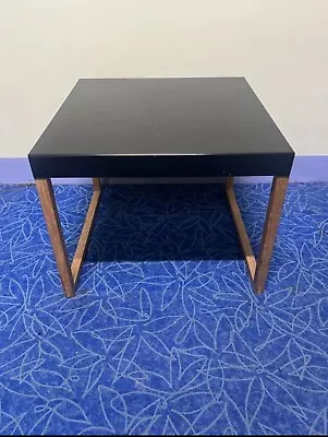 Habitat Kilo Rectangular Black  Coffee Side Table Solid Pine Legs Metal Top • £20