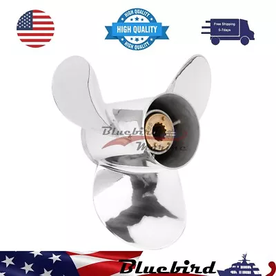 11X 15 Stainless Outboard Boat Propeller Fit Mercury Engine 40-60HP 13tooth RH • $170.99