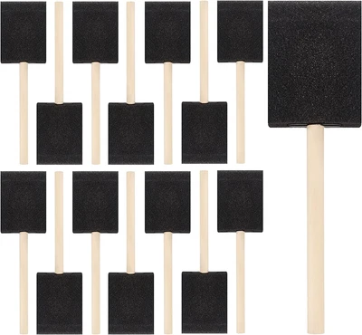 $11.76 • Buy 20 Pcs Foam Paint Brushes, 2 Inch Foam Brush, Wood Handle Sponge Brush, Sponge B