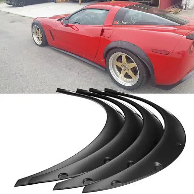 For Chevrolet Corvette C3 C4 C5 C6 4Pcs Fender Flares Wide Body Kit Wheel Arches • $84.23