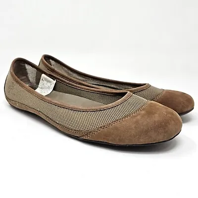 Patagonia Shoes Womens 6 Ballet Flats MAHA Breathe Sable 736146 Brown Leather • $22.45