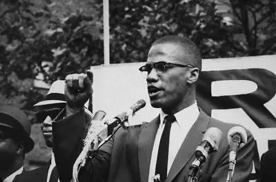 MALCOLM X GLOSSY POSTER PICTURE PHOTO BANNER Minister Nation Malcom Little 3875 • $44.99