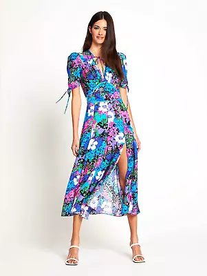 $130 • Buy Bnwt Alice Mccall Glacier Midnight Radio Midi Dress - Size 4 Au/0 Us (rrp $425)