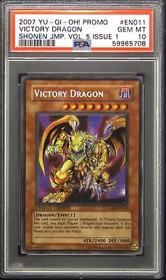 2007 EN011 Victory Dragon Secret Rare Yu-Gi-Oh! Card PSA 10 Gem Mint • $275