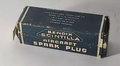 Vintage BENDIX SCINTILLA 6S9 Govt. Radial Aircraft Engine SPARK PLUG In Box • $39