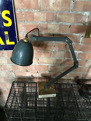 Vintage Industrial Memlite Machinist Engineers Workshop Articulated Lamp Light • $246.33