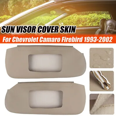 Beige Sun Visor Cover Skin Replacement For Chevrolet Camaro Firebird 1993-2002 • $17.26