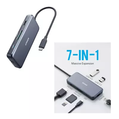 $88.50 • Buy Anker USB C Hub, PowerExpand 7-in-1 USB C Hub Adapter, With 4K HDMI, 100W Power 