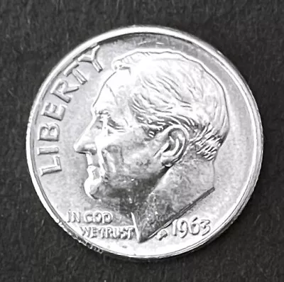 1963-P 10c SILVER Roosevelt Dime - BU (see Note)  FREE Shipping   (R007) • $3.25