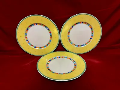 Villeroy & Boch Twist-Alea Limone Set Of 3 Salad Plates 8 1/2  • $39.95