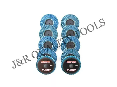 Vct 40 Grit 2  Roloc Sanding Flap Discs Zirconia 10pc • $12.95