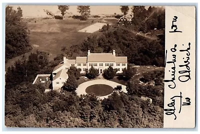 C1910's Birds Eye View Of Mansion House Cape Cod MA Antique RPPC Photo Postcard • $14.98