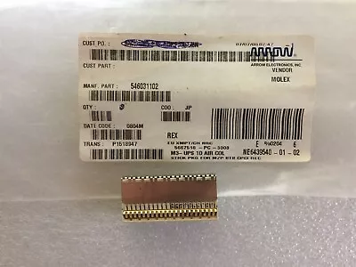 54603-1102 MOLEX Conn Hard Metric RCP 110 POS 2mm Press Fit RA Thru-Hole 1 UNIT • $13.50