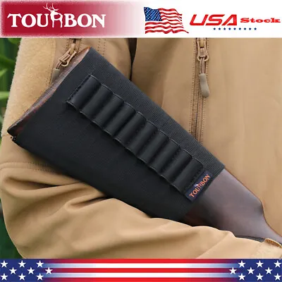Tourbon Rifle Ammo Pouch 45-70/308 Cartridges Holder 410GA Shotgun Shell Carrier • $13.49