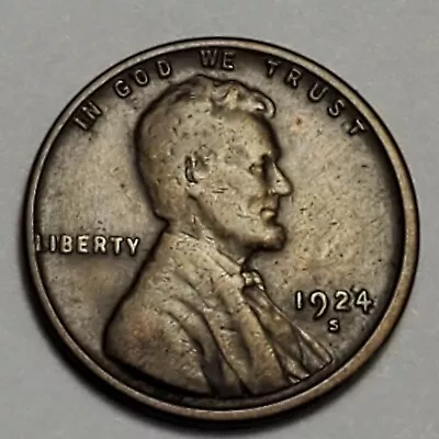 Nicer Low Mintage 1924 S Lincoln Wheat Cent • $1