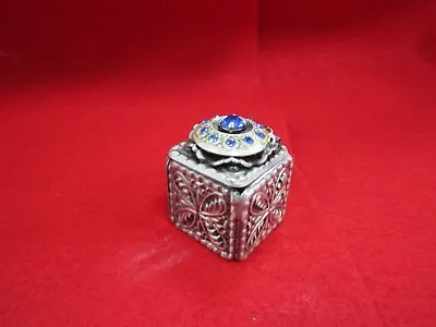 Antique Art Deco Sterling Silver Engraved Pill/snuff/trinket Box • $75