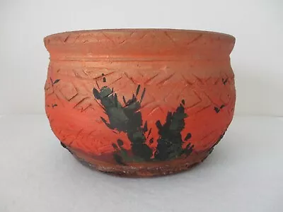 Vintage Southwest Desert Clay Pottery Planter Vase • $29.99