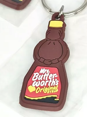 Mrs. Butterworth's Original Syrup Bottle/ Plastic Advertising Key Chain Ring • $5.58