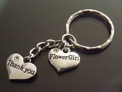 Thank You Wedding Favour Gift Keyring Bridesmaid Flower Girl Maid Of Honour • £3.99