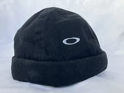 Vintage Oakley Software Cap Docker Hat Genuine Made In Usa Black Beanie • $59.99