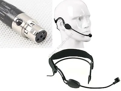 Pro Headset Headworn Head-mounted Microphone For Shure Wireless - Mini XLR Ta4f • £23.99