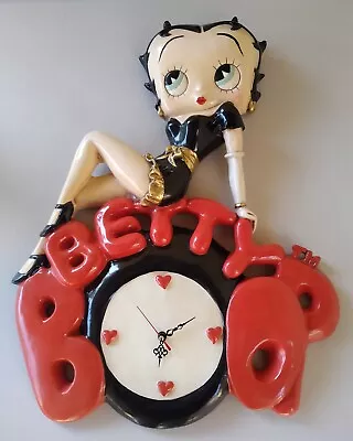 Betty Boop  Wall Clock  Figurine Statue Rare HUGE Pickup Only • $750