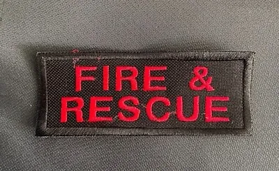 £3.99 • Buy FIRE & RESCUE Morale Patch Hook Backing 100x40mm
