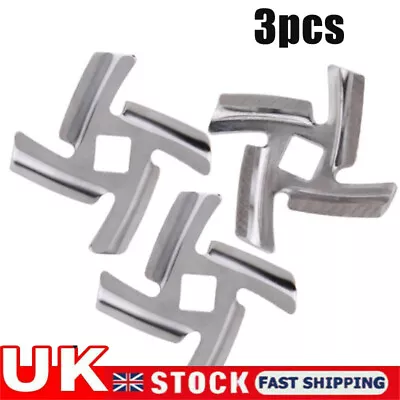 3pcs For Meat Grinder Steel Cutting Blade Knifes Mincer Chopper Replacements • £7.69