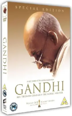 Gandhi DVD Drama (2007) Ben Kingsley Quality Guaranteed Reuse Reduce Recycle • £2.68