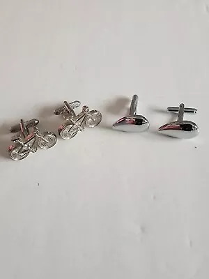 Cycling And Bicycle Cufflinks • $18.65