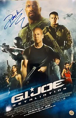 Posters USA - G.I. Joe Retaliation Movie Poster Glossy Autographed The Rock WCOA • $129
