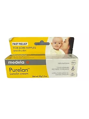 Medela Purelan Lanolin Breastfeeding Fast Relief Sore Nipples Dry Skin 09/2023 • $4.99