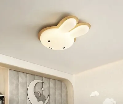 Miffy Head Ceiling Light Lamp White Rabbit Relaxing Warm Nursery Bedroom • £120