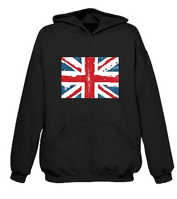 Union Jack Hoodie - Football Athletics Rugby Holidays Flag T-Shirt - Size S-XXL • £25.95