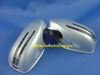 2 Arrow Led Silver Door Mirror Covers For 2007-2009 Mercedes Benz W211 E-class • $185.93