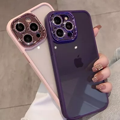$9.99 • Buy Shockproof Glitter Clear Case For IPhone 14 12 13 11 Pro Max XR X XS 7 8 Plus SE