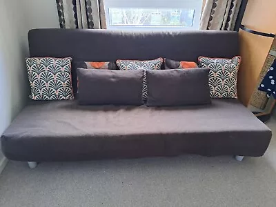 IKEA 3-seater Double Click-clack Sofa Bed With Cover + 2 Matching Cushions • £150