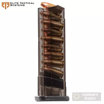 ETS S&W M&P Shield 9mm 9 Round MAGAZINE Carbon Smoke SMK-SW9-SHD-9 FAST SHIP • $18.05