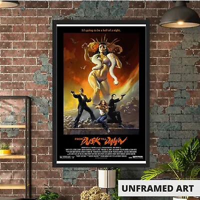 From Dusk Till Dawn Robert Rodriguez Quentin Tarantino Poster 11x17  Wall Art • $14.90