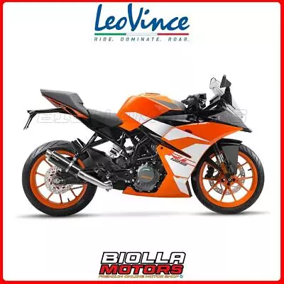 15502u Slip-on Leovince Ktm Rc 125 2018 - Gp Corsa Stainless Steel Euro 4 4t Ktm • $250.75