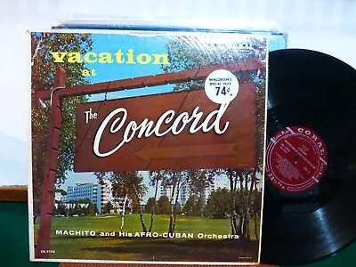 Machito & Afro-cuban Vacation At Concord  Excellent  Original Vinyl   Lp • $35