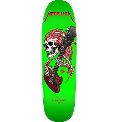 Powell Peralta Metallica Collab Flight Skateboard Deck - 9  Lime Green • $109.95