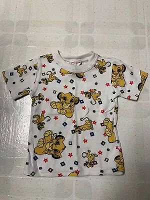 Vintage 90s Lion King Simba Kids Tee Under Shirt Disney Single Stitch Size 4T • $40